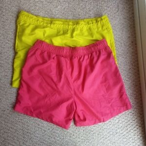 George Athletic Shorts Pink and Yellow